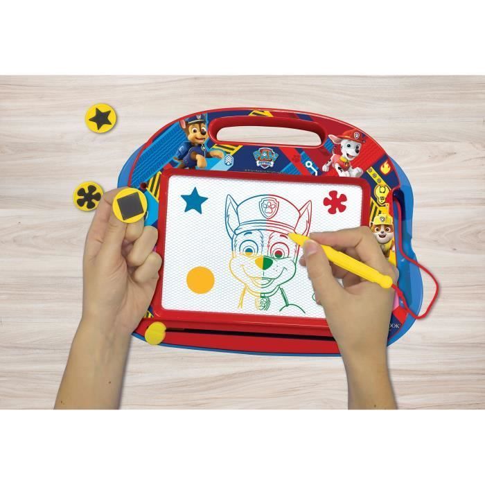 Pizarra mágica de Paw Patrol, tamaño A5, con accesorios magnéticos para dibujar a color - LEXIBOOK