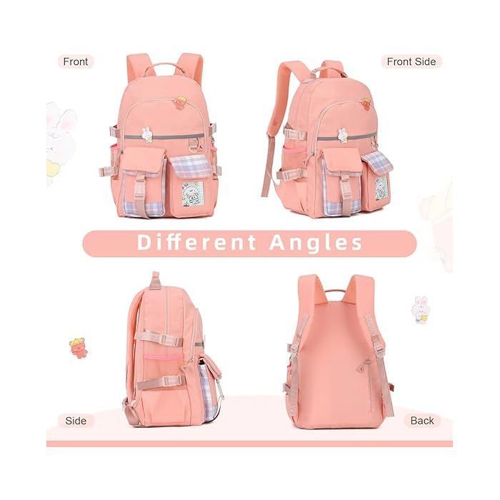 Sacs à dos pour enfant Nylon Sacs portés Dos pour étudiants Grande capacité Sac d'école adolescent Cartable Multi-Poches