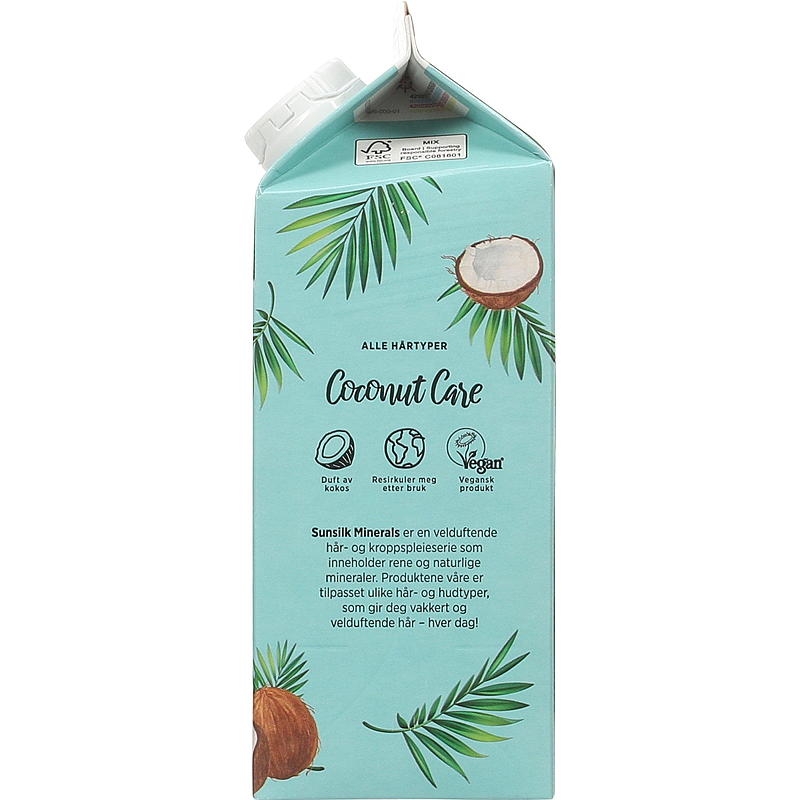 Sunsilk Schampo 750 ml refill Kokosvård Sunsilk
