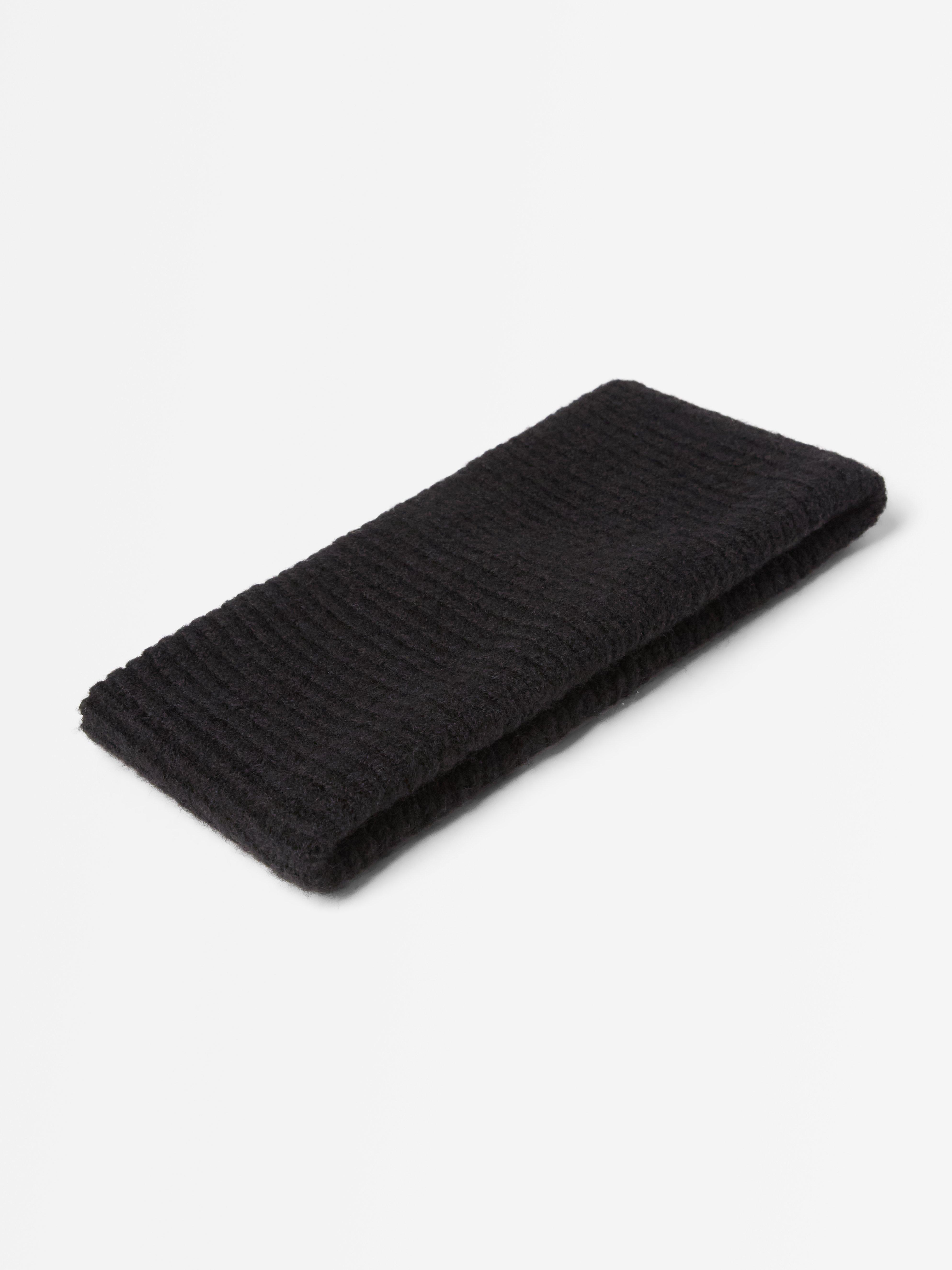 Bandeau tricoté noir