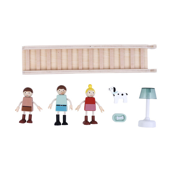 Dukkehus med møbler