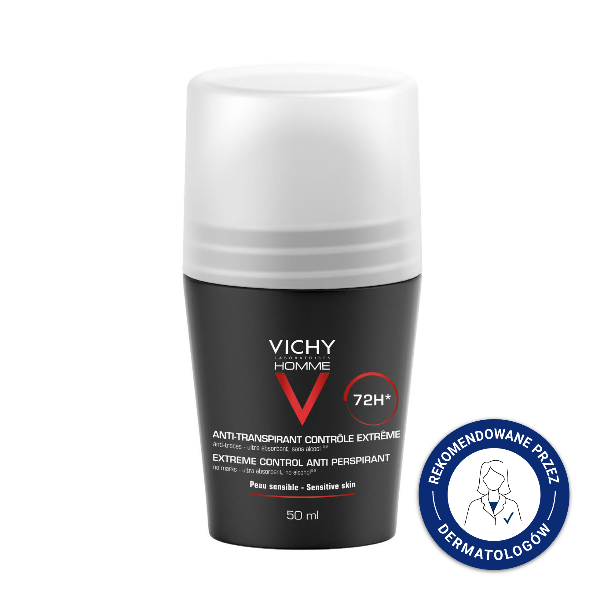 Vichy anti-transpirant met kulce 50ml Homme