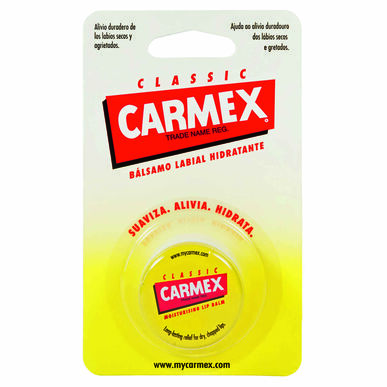 Bálsamo labial hidratante Carmex Classic, bálsamo reparador e hidratante en tarro, 7,5 g