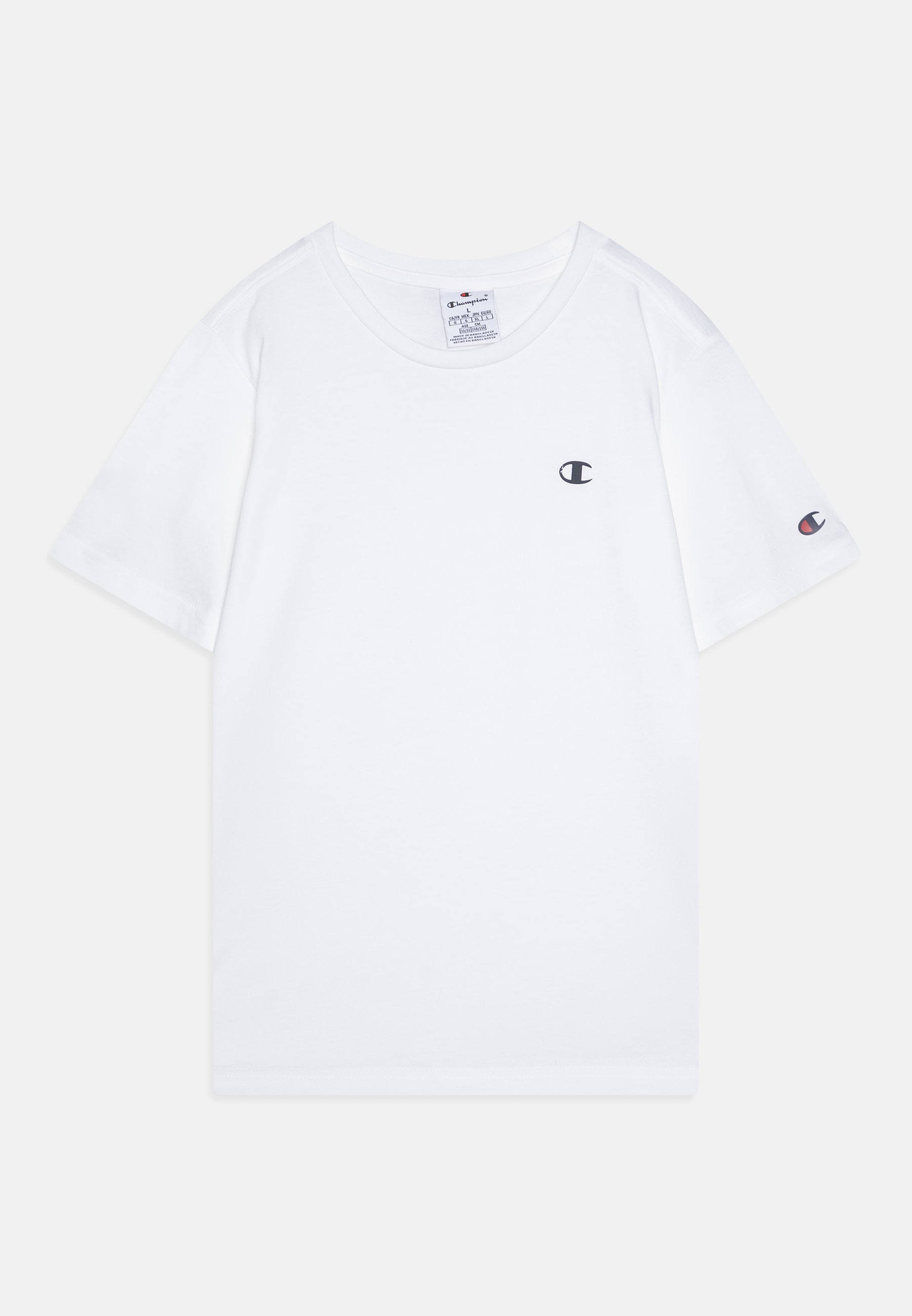Camiseta básica Champion ICONS Crewneck Unissex, pacote com 2 unidades - branca