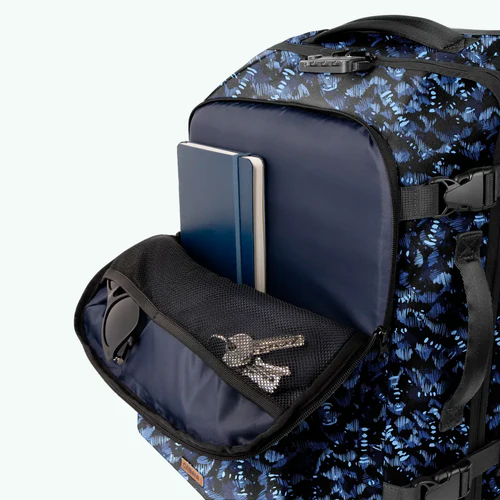 Cabaia Kleiner blauer Askim-Weichkoffer mit 2 Rollen