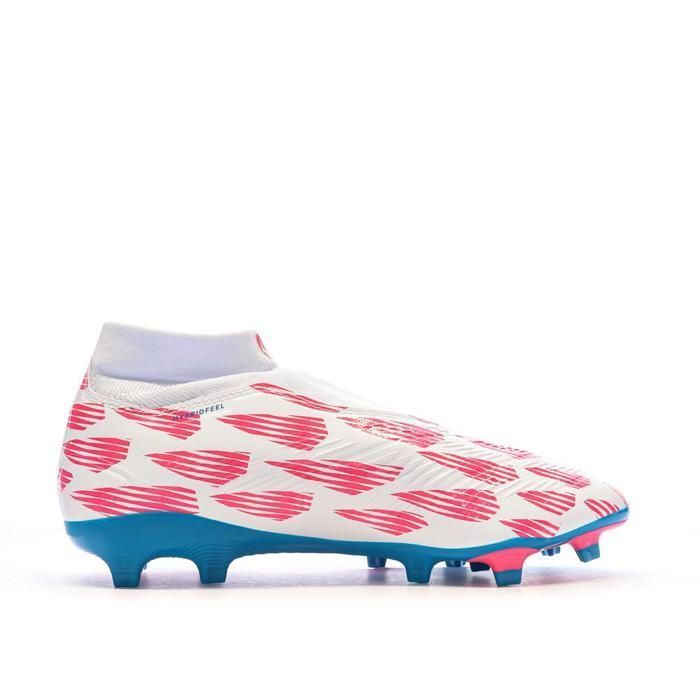 Scarpe da calcio Adidas Predator League II FG da uomo, bianche/rosa
