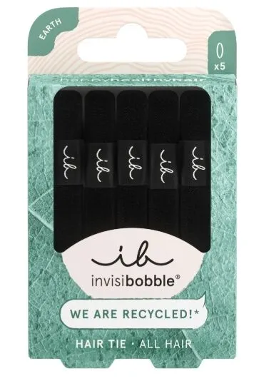 Invisibobble Black Gumki do włosów, 5 sztuk