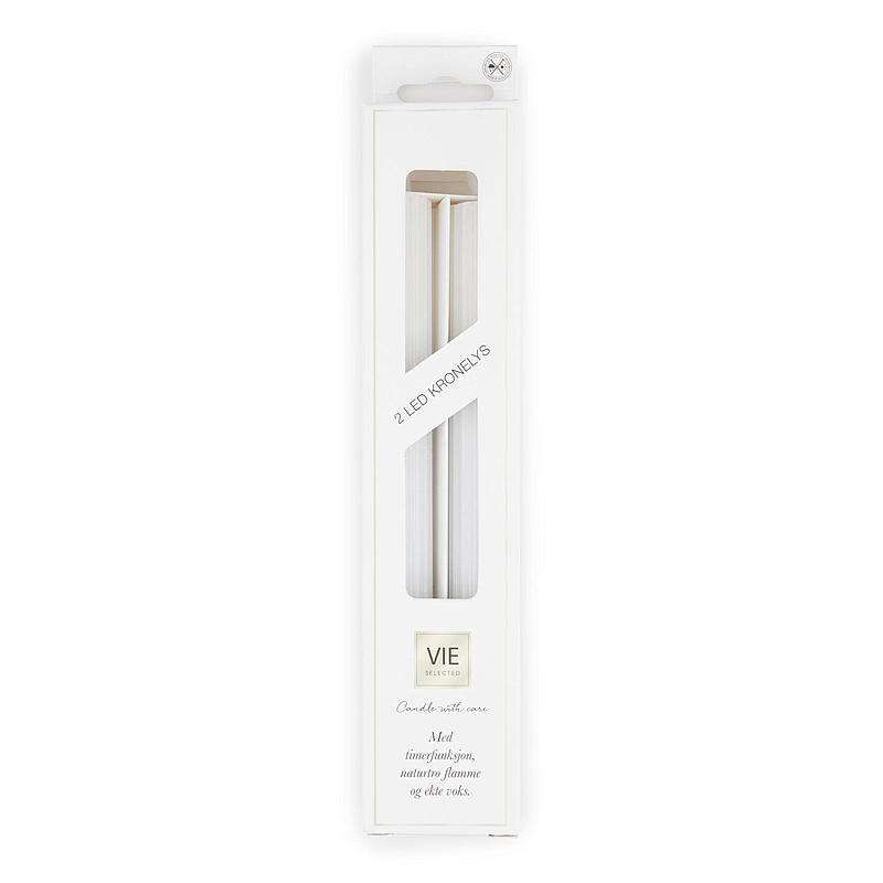 Vie Selected Crown lampen 2-pack 24 cm LED groef wit