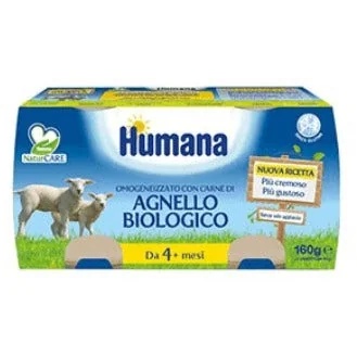 HUMANA Humana Bio gehomogeniseerd lamsvoer 2x80g geschikt voor het spenen