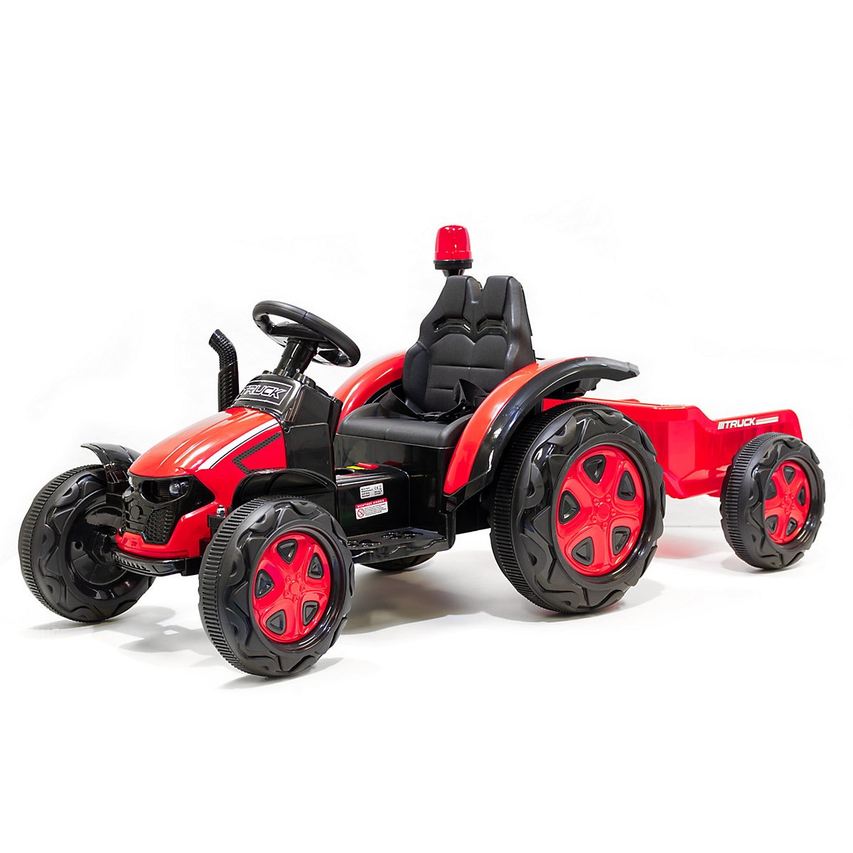 Kidcars Eltraktor för Barn 2x30W 12V 7Ah 2.4G RC inkl. Släpvagn Grön