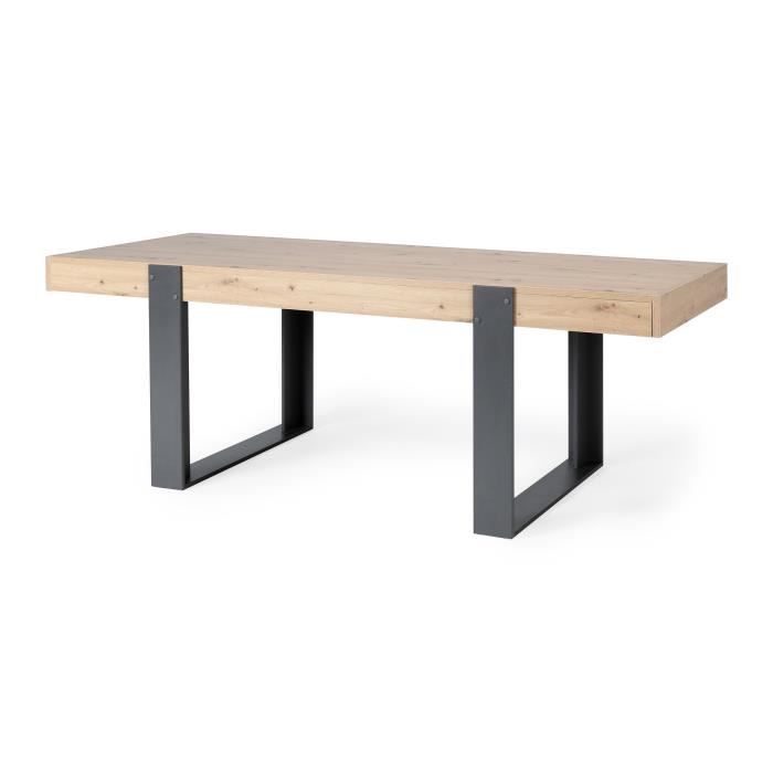 Esstisch – Rechteckig – Spanplatte – Industriell – Loft – B 223,9 x T 93 x H 78,6 cm