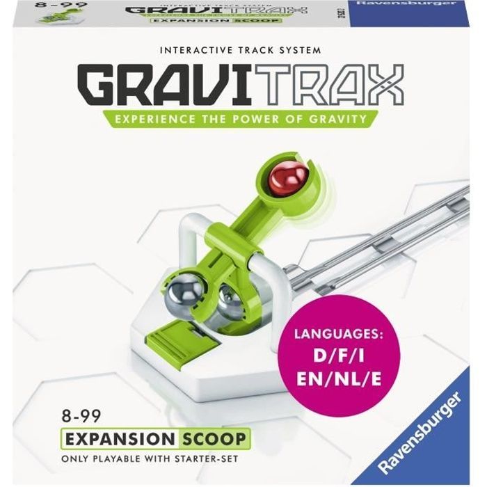 Bloque de acción GraviTrax Scoop - Ravensburger - Pista de canicas creativa STEM
