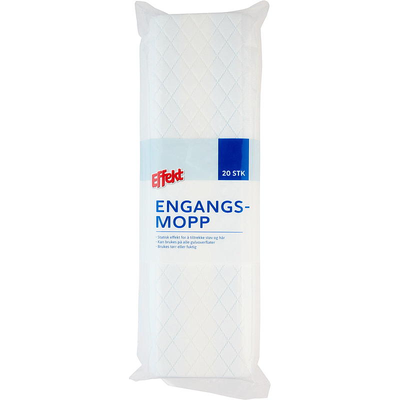 Effekt Engangsmoppe 20-pak 43 cm statisk Effekt