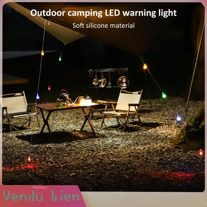 Garosa 5-delige LED-veiligheidssignaalverlichting voor kamperen, tentdecoratie, sfeerverlichting, kleurrijke LED-sportuitrusting