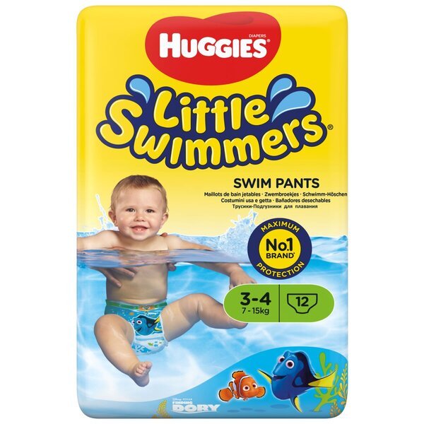 Huggies pelene za plivanje 3-4 Little Swimmers 7-15 kg, 12 komada