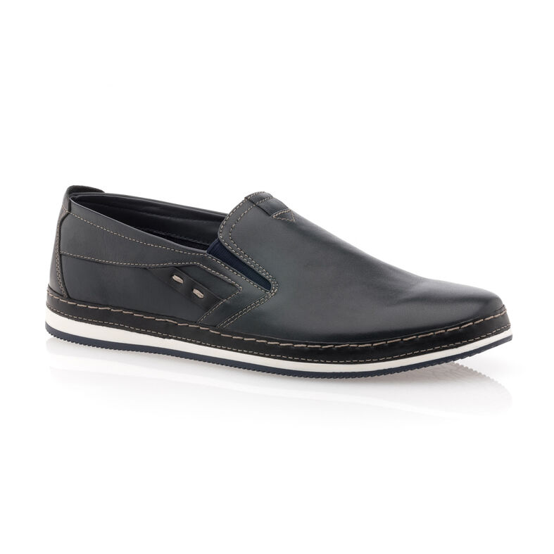 Blaue Herren-Loafer/Bootsschuhe