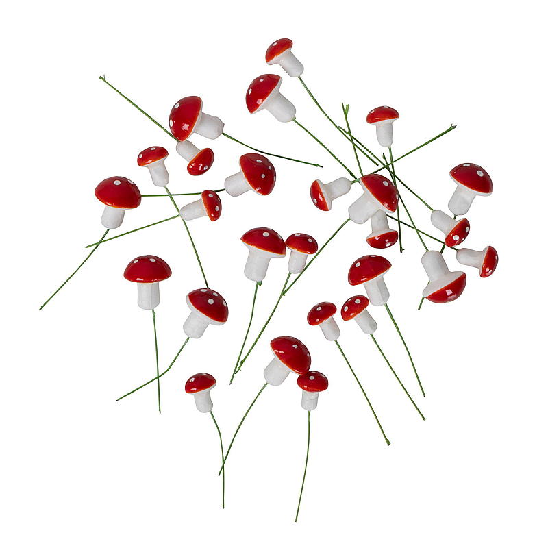 Huishoudsponzen, 32 stuks, 11x11x3 cm, rood/wit