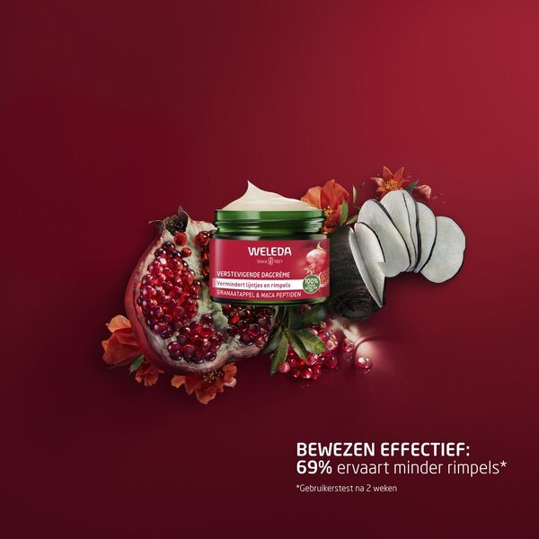Weleda granatų ir maca peptidų stangrinamasis dieninis kremas brandžiai odai, 40 ml