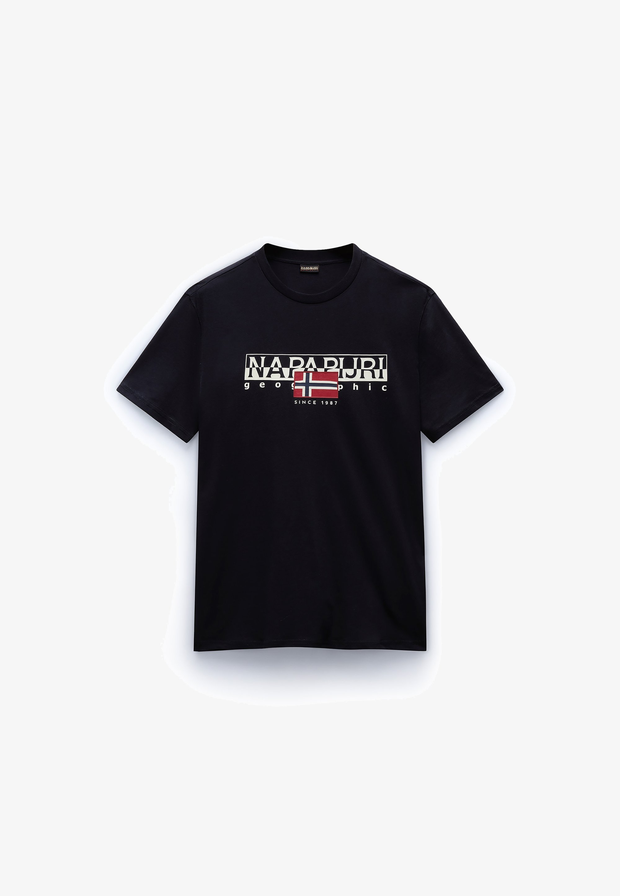 Napapijri S-AYLMER - T-shirt met print - zwart