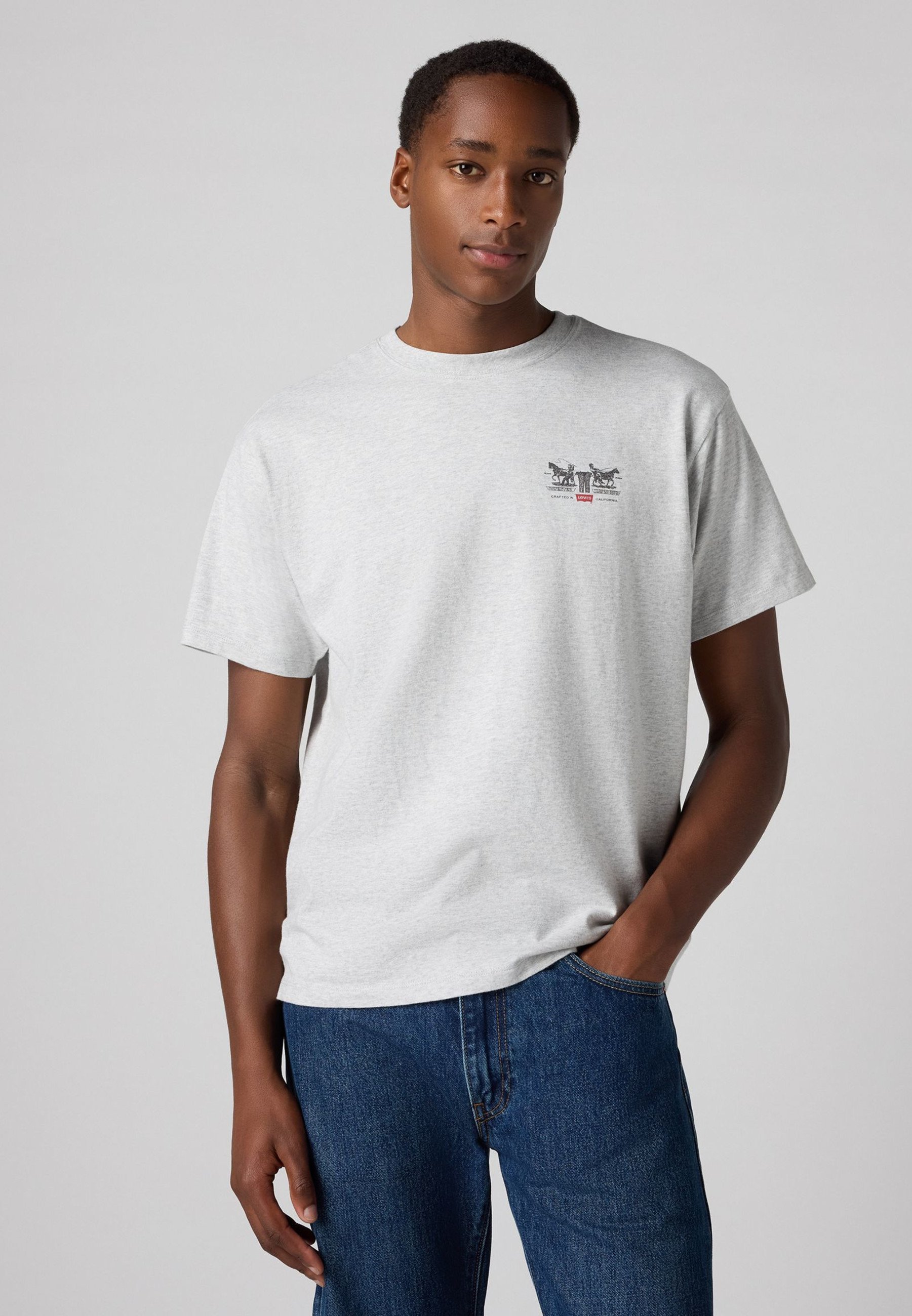 T-shirt imprimé Levi's® VINTAGE FIT - Gris chiné clair