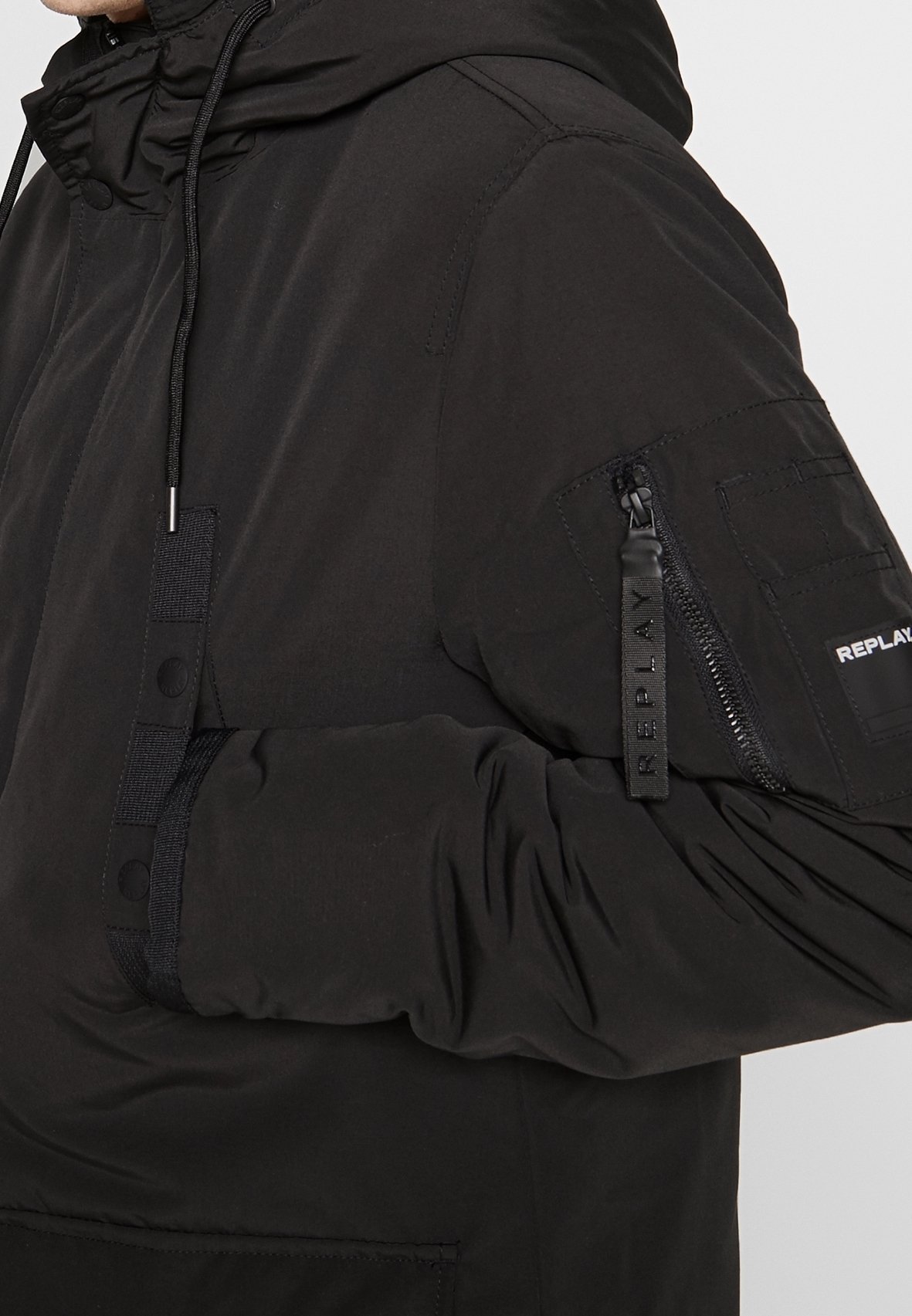 Replay Parka - zwart