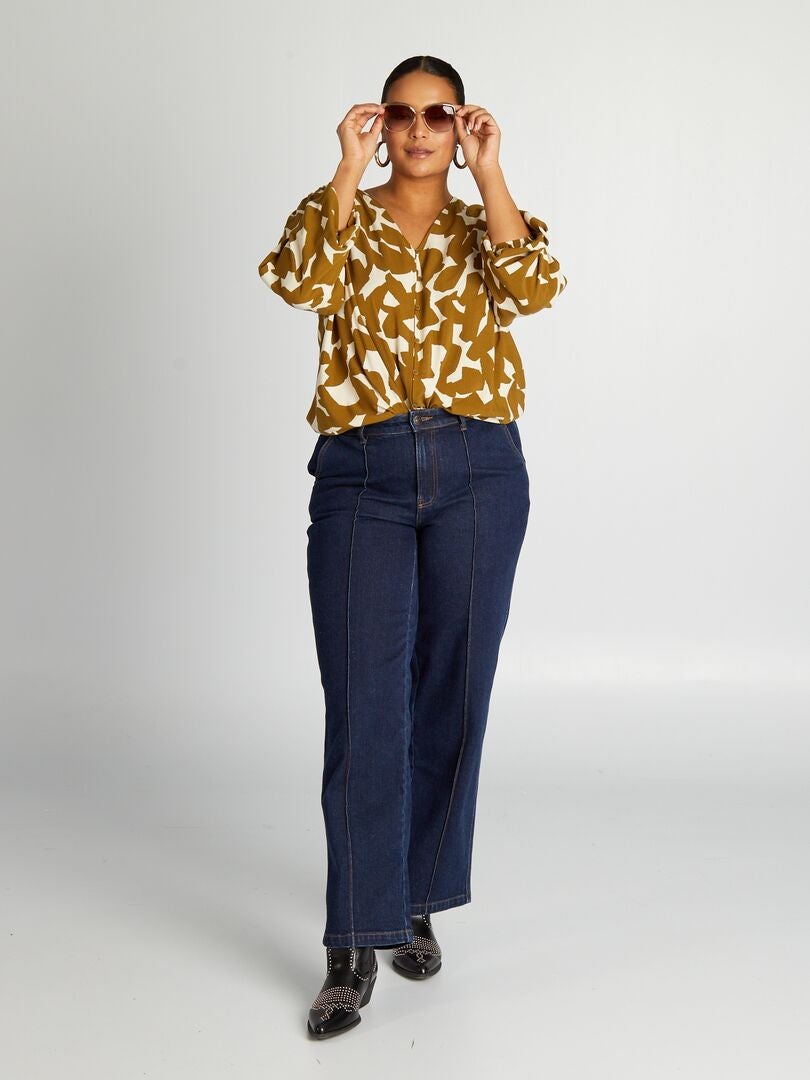 Blouse met patroon - GROEN