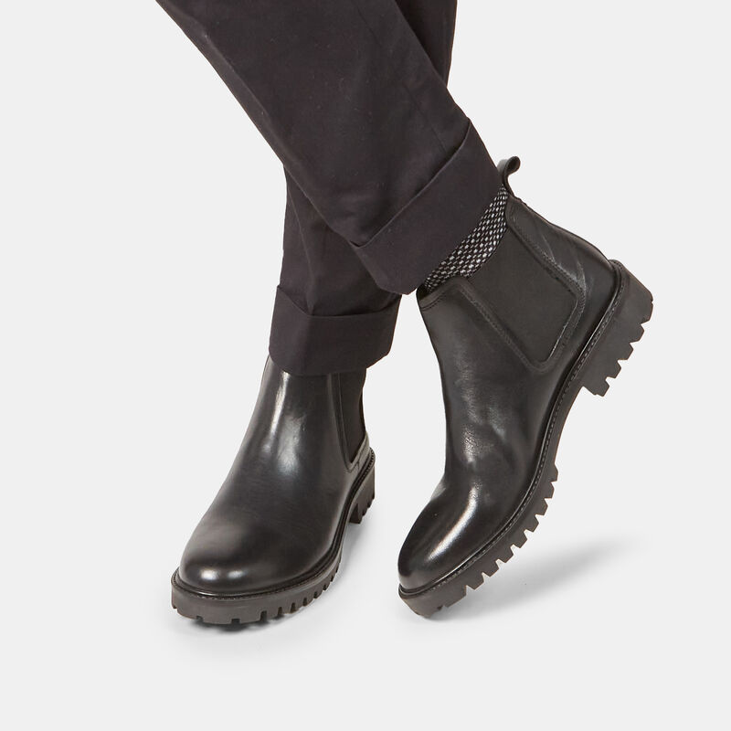 Chelsea boots van echt leer
