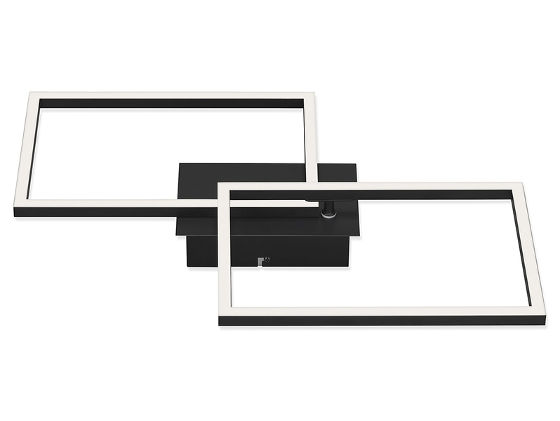 Lampa sufitowa Frame Led 2-punktowa z timerem czarna