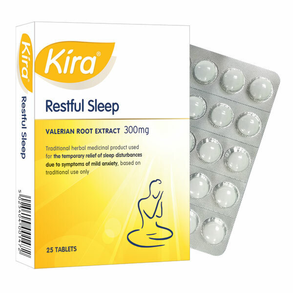 Kira Restful Sleep Extracto de raíz de valeriana 25 comprimidos | Salud | Superdrug