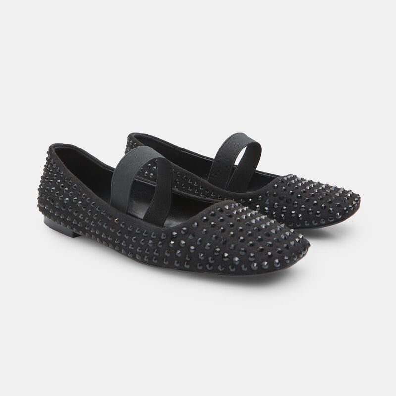 BATA RED LABEL Mary Jane ballerina's voor dames met strass-steentjes