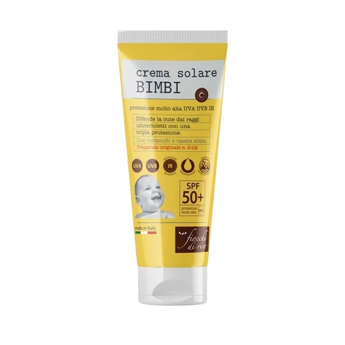 Crème solaire aux flocons de riz pour enfants de plus de 50 ans, 100 ml, haute protection solaire