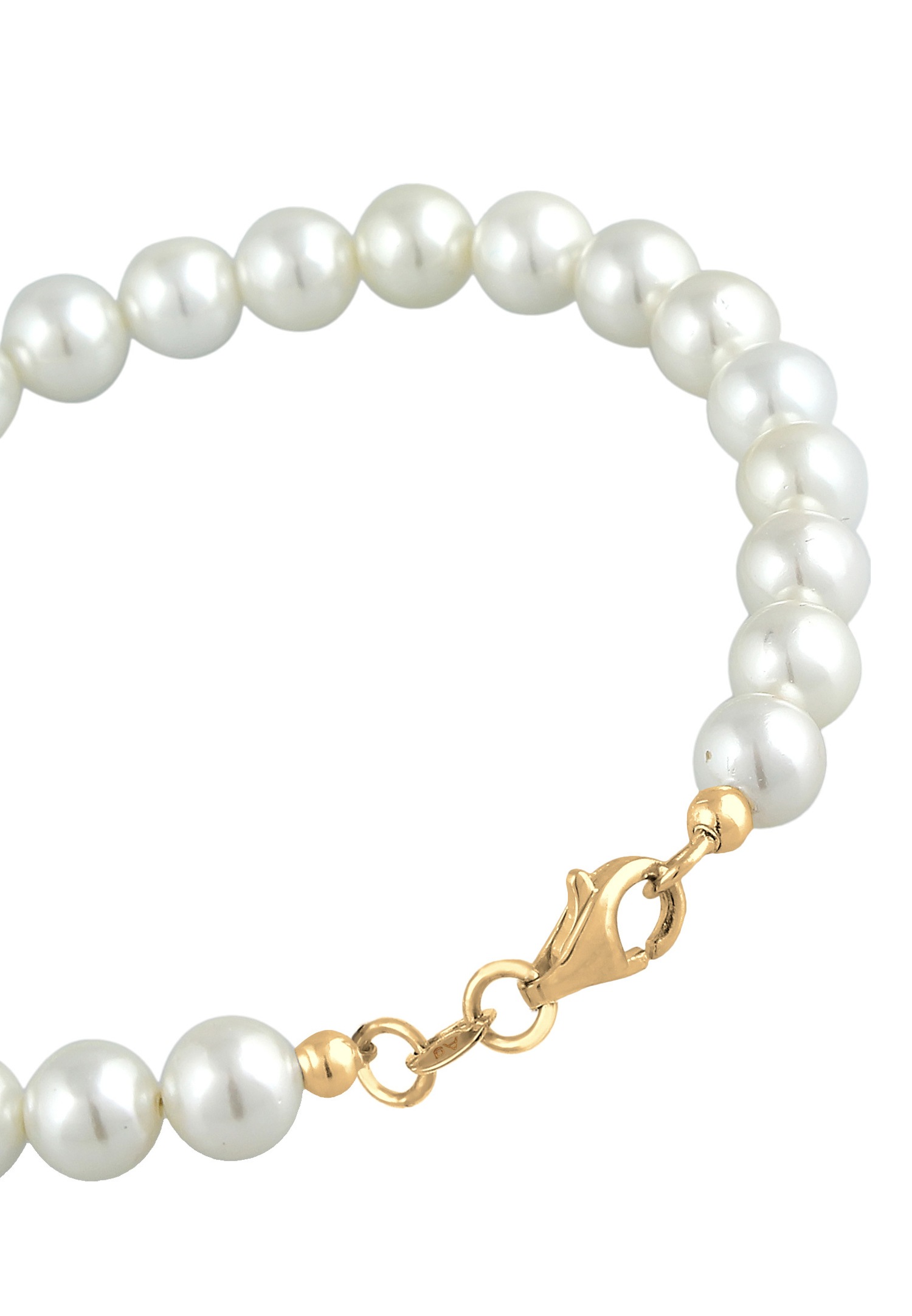 Elli Femmes Classique avec Perles de Coquillage en Argent Sterling 925
