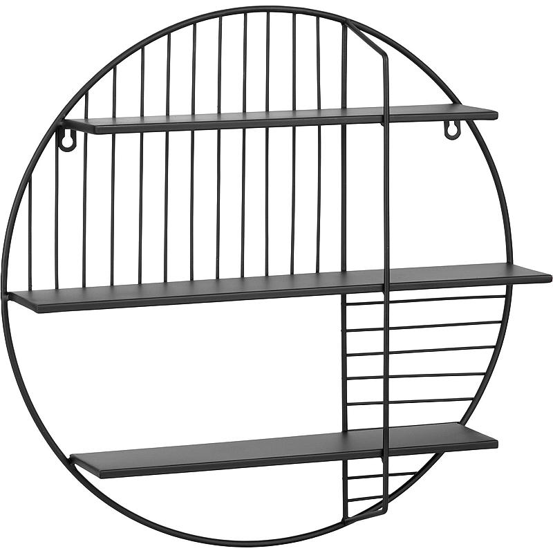 Mensola da parete Home ø 50x10 cm in metallo nero