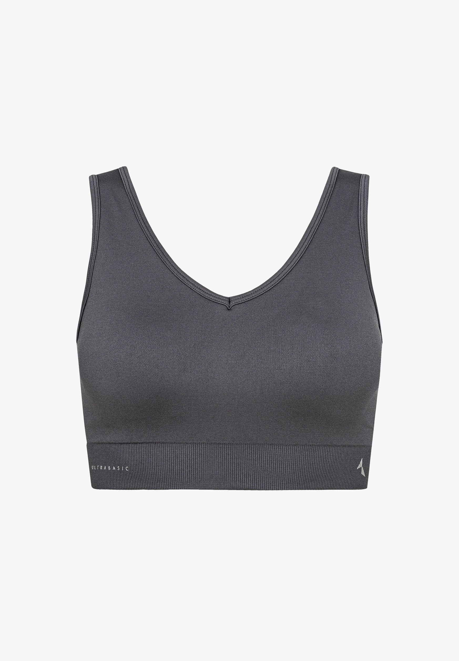 Reggiseno sportivo Carpatree SIMPLY SEAMLESS - Supporto medio - grigio