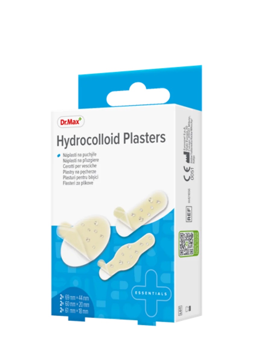 Pansements hydrocolle DR. MAX Drmax, lot de 6.