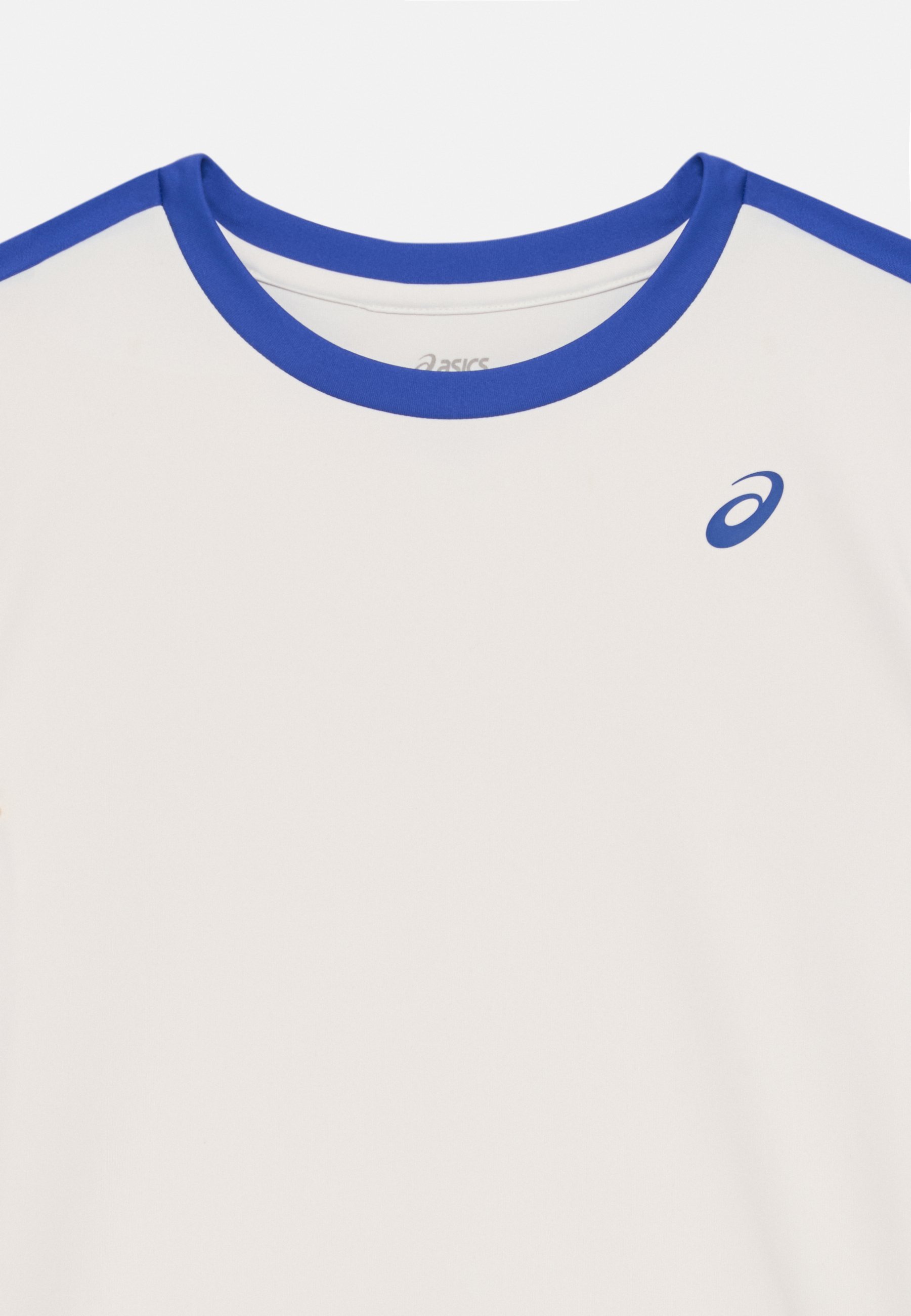 ASICS BOYS TENNIS SS - T-shirt sportiva - crema/blu scuro