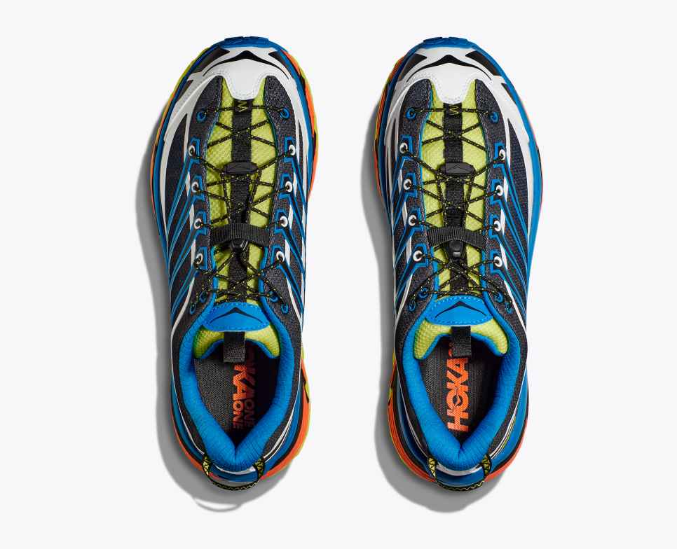HOKA Mafate Three2 Zwart/Diva Blauw