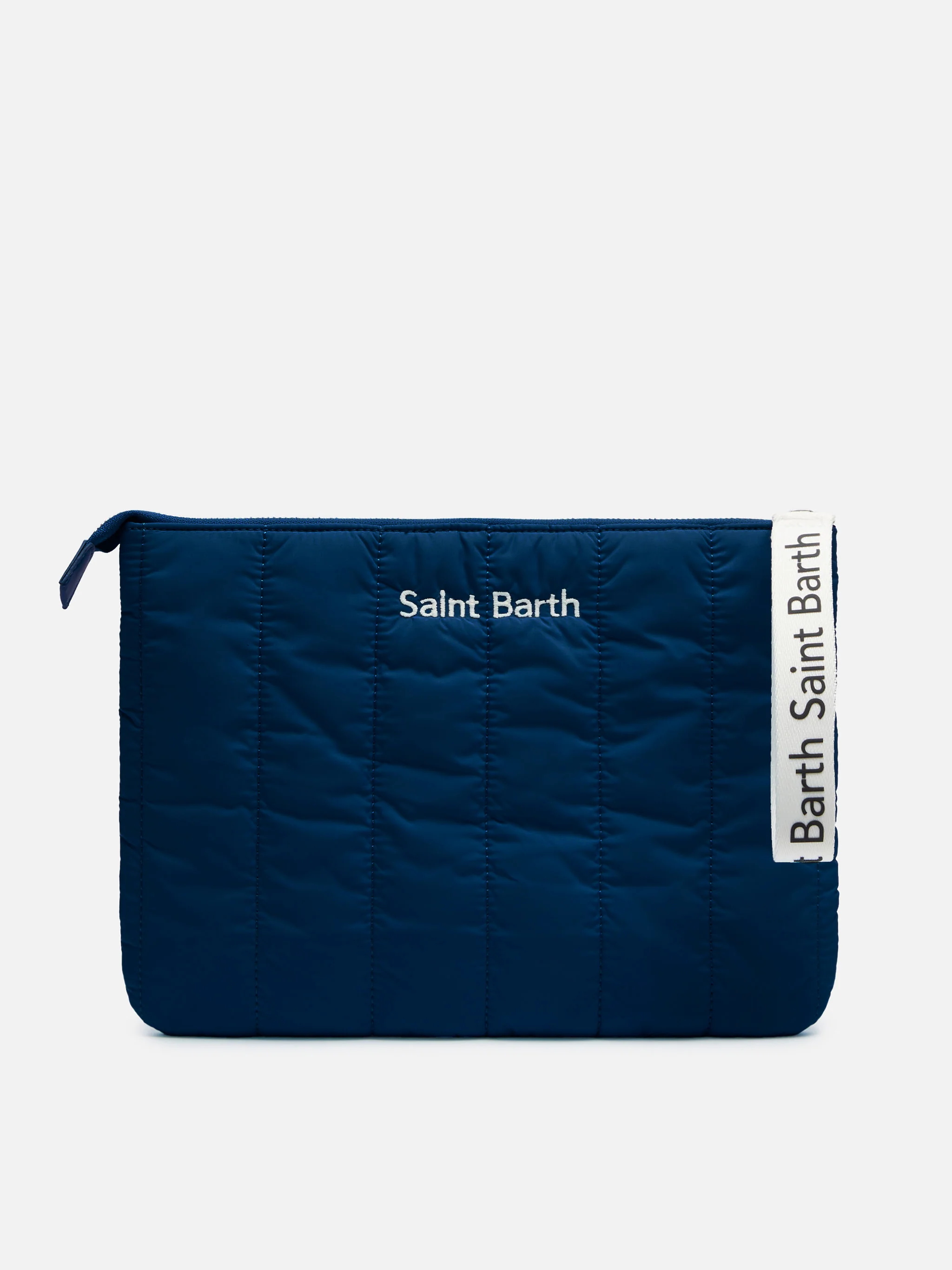 Bolso de mano acolchado azul marino