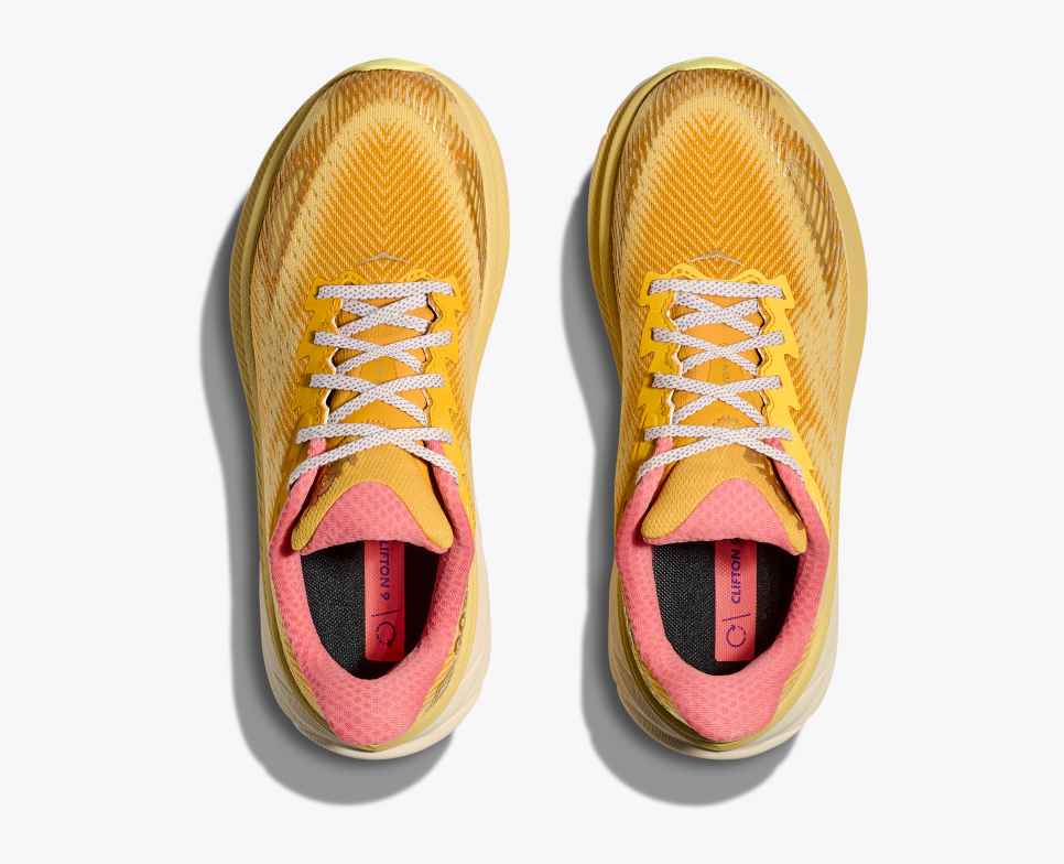 HOKA Stealth/Tech Clifton 9 GORE-TEX Jaune Varsity / Vanille