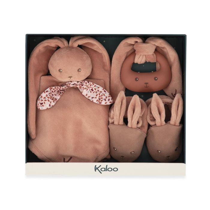 Set regalo per neonati con coniglietto in terracotta