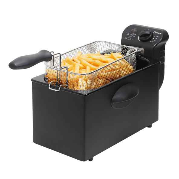 Friteuză cu coș, 3,5 l, neagră