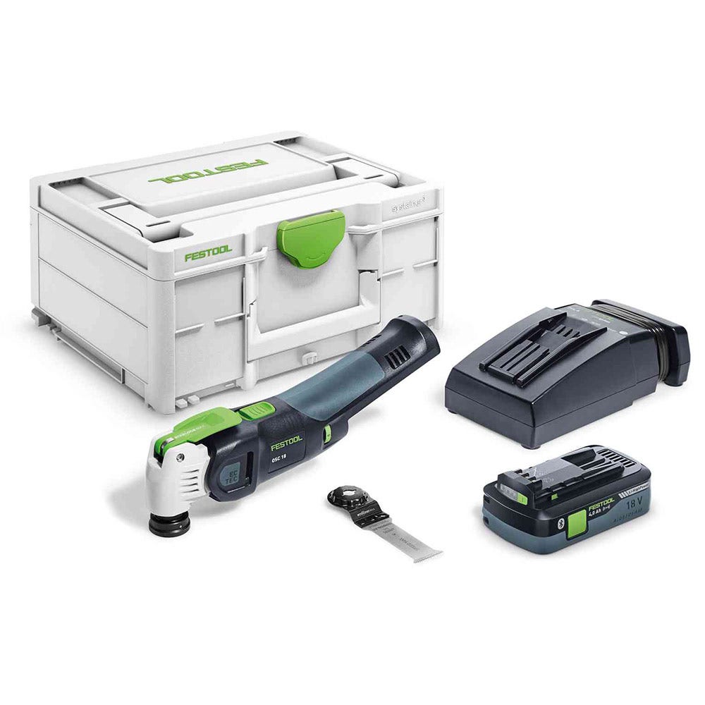 FESTOOL 18V Brushless OSC VECTURO Starlock Oszillator-Set mit Systainer 577130