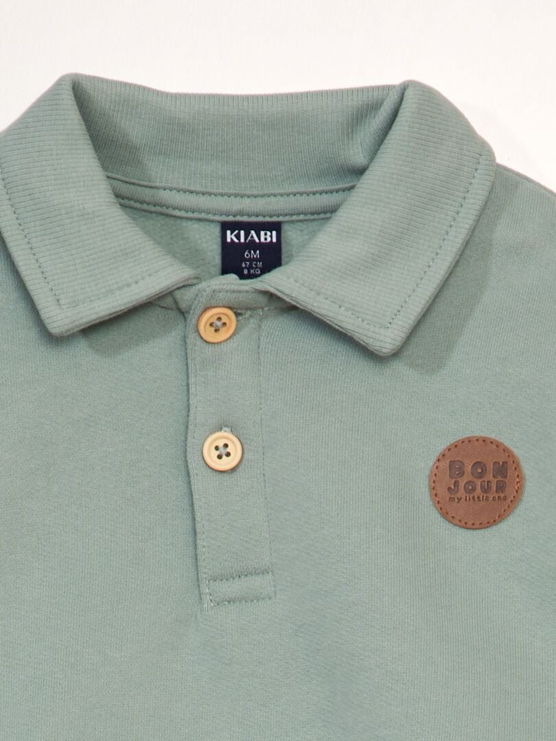 Polo-sweatshirt - GROEN
