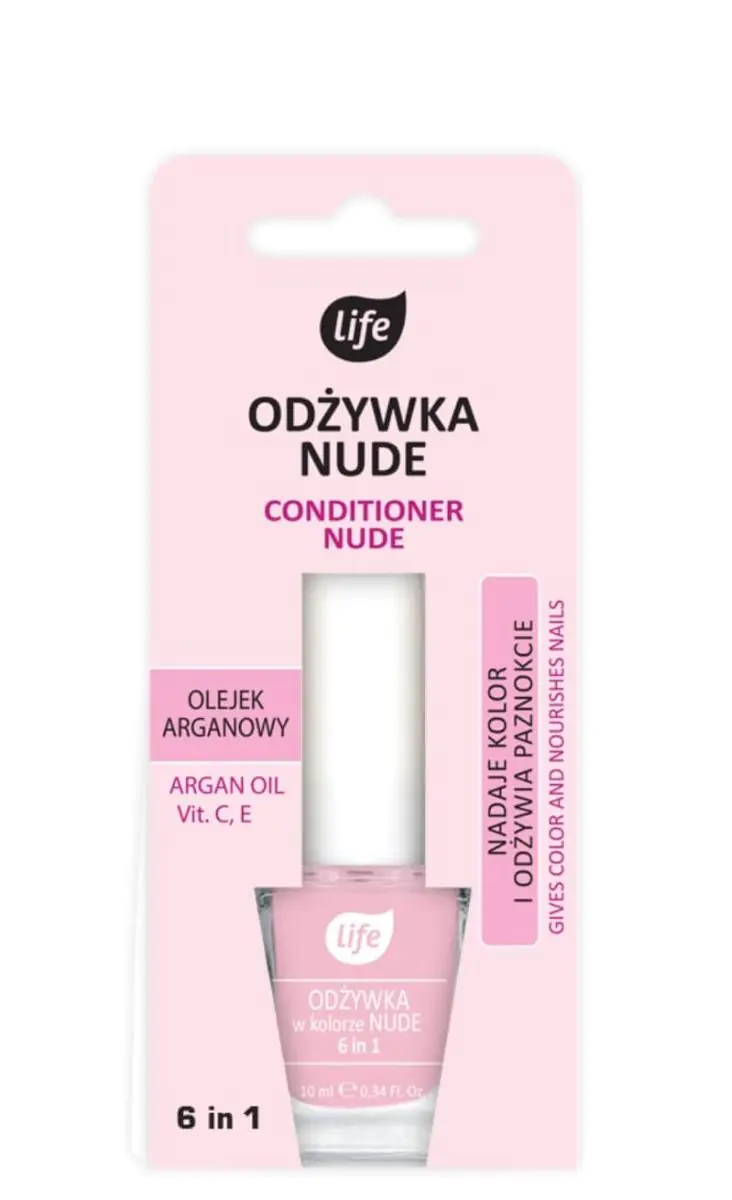 Life Nude odżywka do paznokci 6 w 1, nr 12