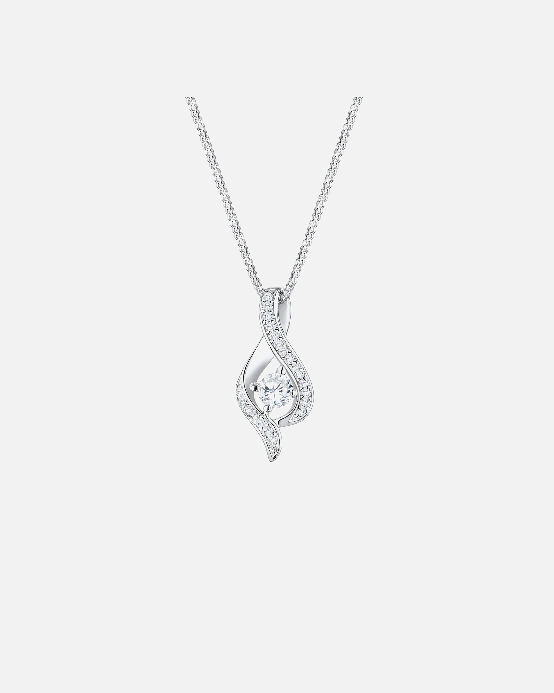 Elli Femme Infinité Symbole de Zircone - (925/1000) Argent