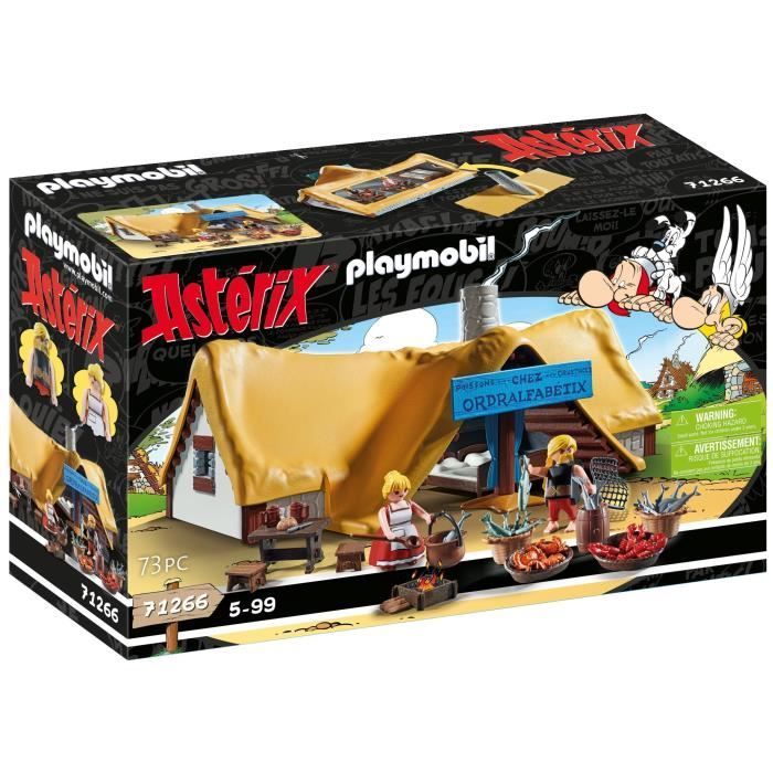PLAYMOBIL 71266 Asterix Ordralfabetix's Hut, Asterix's Dorp, Verzamelbaar Speelgoed, Leeftijd 5+