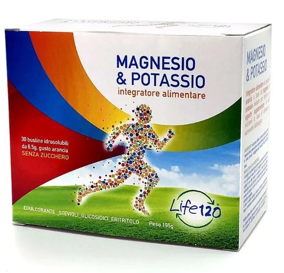 Sobres LIFE 120 Magnesio y Potasio L0F 30 6,5 g