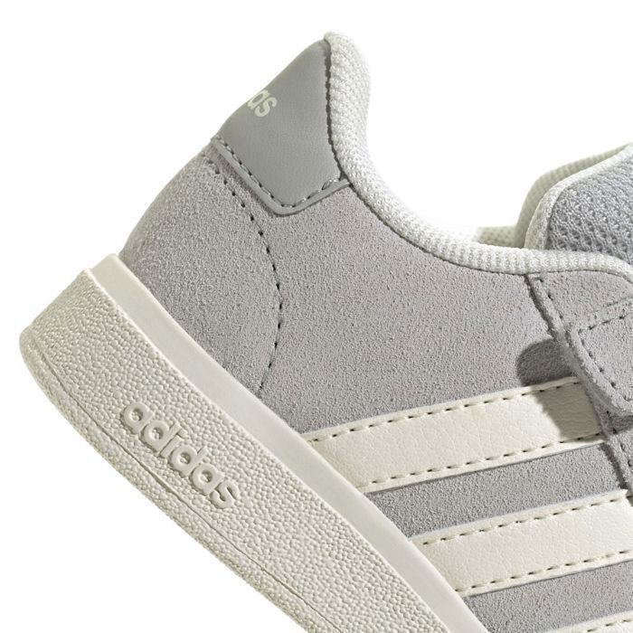 Zapatillas Adidas Grand Court 00S El I para bebés y niños pequeños, color gris JR0782
