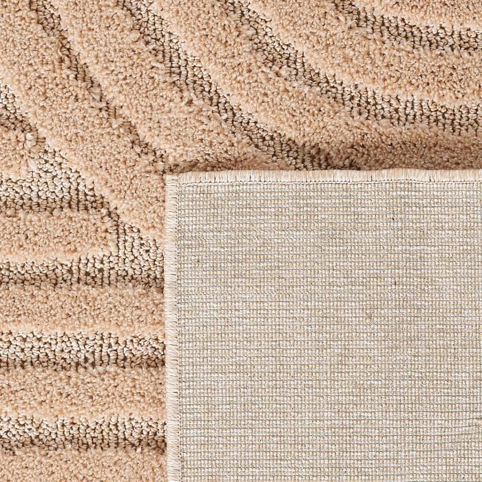 Tapis - SIMPEX - 120 x 170 cm - Style scandinave - Design 3D - Couleur rose