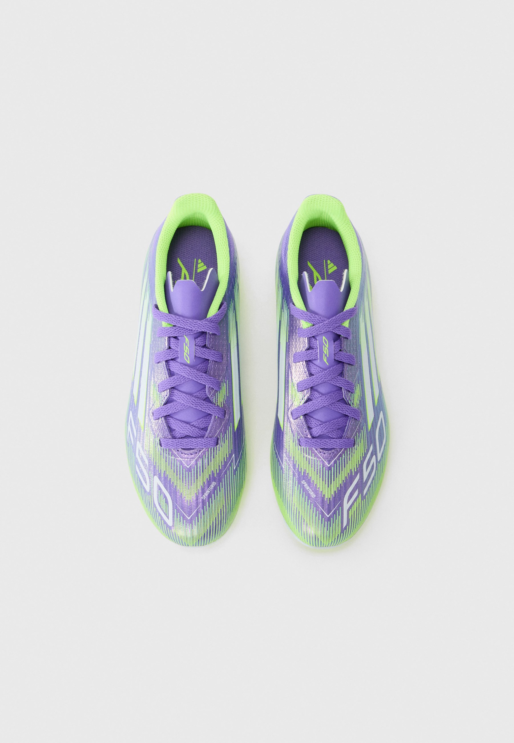 adidas Performance F50 LEAGUE UNISEX - Fußballschuhe für festen Boden - Purple Rush/Weiß/Lemon
